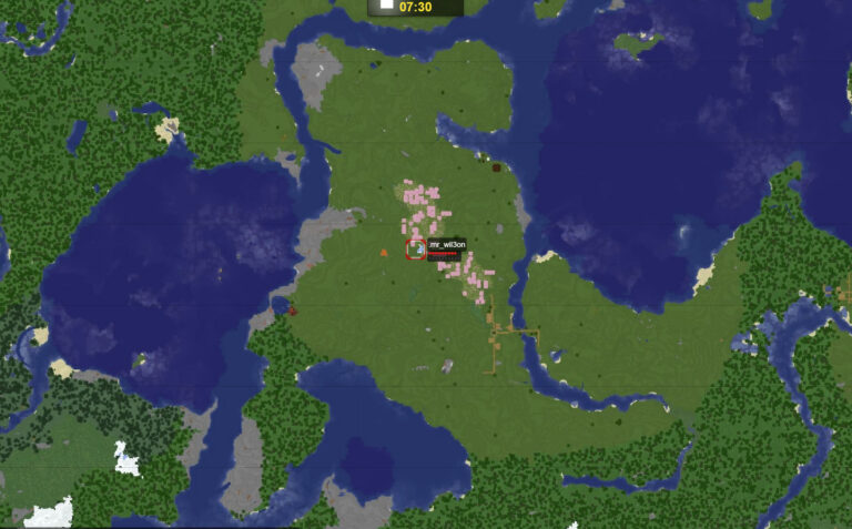 Minecraft server live map